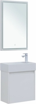Комплект мебели для ванной Aquanet Nova Lite 50 белый глянец (с дверецей), 00302531 - фото, отзывы, цена
