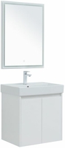 Комплект мебели для ванной Aquanet Nova Lite 60 белый глянец (2 дверцы), 00302532 - фото, отзывы, цена