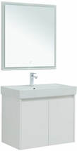 Комплект мебели для ванной Aquanet Nova Lite 75 белый глянец (2 дверцы), 00302535 - фото, отзывы, цена