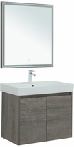 Комплект мебели для ванной Aquanet Nova Lite 75 дуб рошелье (2 дверцы), 00302536 - фото, отзывы, цена