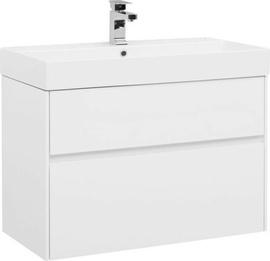 Тумба с раковиной Aquanet Бруклин 85 белый - фото, отзывы, цена