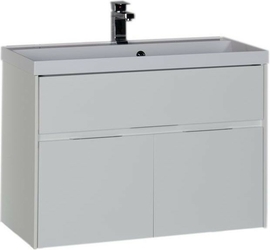 Тумба с раковиной Aquanet Латина 90 белый - фото, отзывы, цена