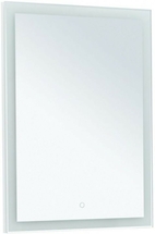 Зеркало Aquanet Гласс 60 белый LED - фото, отзывы, цена