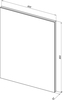Зеркало Aquanet Гласс 60 белый LED - фото, отзывы, цена