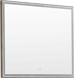 Зеркало Aquanet Nova Lite 90 дуб рустикальный LED - фото, отзывы, цена