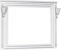 Зеркало Aquanet Паола 120 белый/серебро - фото, отзывы, цена