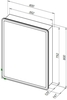 Зеркало-шкаф Aquanet Оптима 60 с LED подсветкой - фото, отзывы, цена