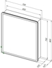Зеркало-шкаф Aquanet Оптима 70 с LED подсветкой - фото, отзывы, цена