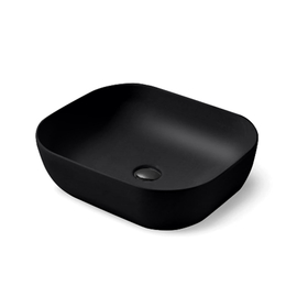 Раковина керамическая Vincea VBS-101MB, 500*400*140, накладная, цвет матовый черный - фото, отзывы, цена