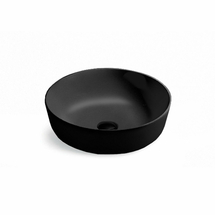 Раковина керамическая Vincea VBS-104MB, 415*415*130, накладная, цвет матовый черный - фото, отзывы, цена