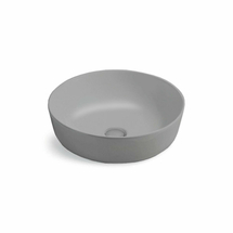 Раковина керамическая Vincea VBS-104MG, 415*415*130, накладная, цвет матовый серый - фото, отзывы, цена