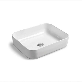 Раковина керамическая Vincea VBS-105, 500*410*130, накладная, цвет белый - фото, отзывы, цена
