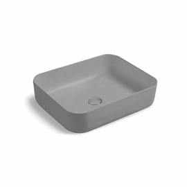 Раковина керамическая Vincea VBS-105MG, 500*410*130, накладная, цвет матовый серый - фото, отзывы, цена