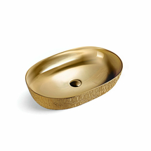 Раковина керамическая Vincea VBS-113G1, 600*400*135, накладная, цвет золото - фото, отзывы, цена