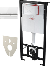 Система инсталляции для унитазов AlcaPlast AM101/1120-4:1RS M1720-1-001, кнопка смыва хром - фото, отзывы, цена