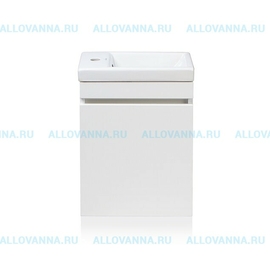Тумба с раковиной подвесная Style Line El Fante Compact, Como 40, Люкс белый - фото, отзывы, цена