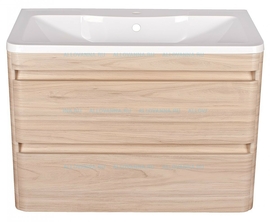 Тумба с раковиной подвесная Style Line El Fante Атлантика 100, Люкс ясень перламутр, PLUS - фото, отзывы, цена