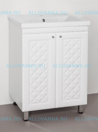 Тумба с раковиной Style Line Канна 60 под умывальник Комо 60, Люкс - фото, отзывы, цена