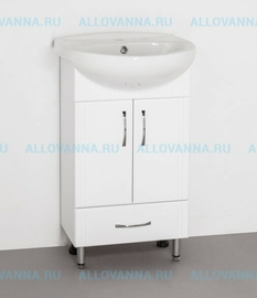 Тумба с раковиной Style Line Эко Стандарт 9/1 Б под умывальник Канны 50 - фото, отзывы, цена