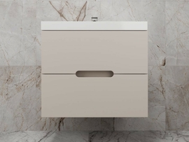 Тумба с раковиной подвесная Style Line Матис 70, Classic 70, 2 ящика, крем, эмаль - фото, отзывы, цена