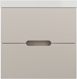 Тумба с раковиной подвесная Style Line Матис 60, Classic 60, 2 ящика, крем, эмаль - фото, отзывы, цена