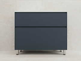 Тумба напольная Style Line Лима 100 с раковиной Line 100, 2 ящика, Plus, графит - фото, отзывы, цена