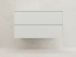 Тумба подвесная Style Line Лима 100 с раковиной Line 100, 2 ящика, Plus, белая матовая - фото, отзывы, цена