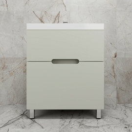 Тумба напольная Style Line Матис 70 с раковиной Asti 70, 2 ящика, олива - фото, отзывы, цена