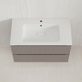 Тумба Style Line Марокко 90 Plus с раковиной Line 90, подвесная, эмаль, 2 ящика, туап темный - фото, отзывы, цена