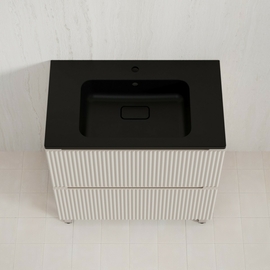 Тумба Style Line Марокко 80 Plus с раковиной Line 80 антрацит, напольная, эмаль, 2 ящика, крем - фото, отзывы, цена