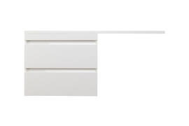 Тумба с раковиной Style Line El Fante Даллас 130 Люкс, белая, Plus, левая - фото, отзывы, цена