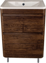 Тумба с раковиной Style Line El Fante Атлантика 60 Люкс, старое дерево, Plus - фото, отзывы, цена