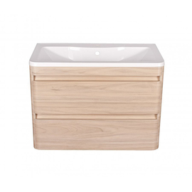 Тумба с раковиной Style Line El Fante Атлантика 90 Люкс, ясень перламутр, Plus - фото, отзывы, цена