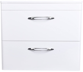 Тумба с раковиной Style Line El Fante Каре 70 Люкс, 2 ящика, белая, Plus - фото, отзывы, цена