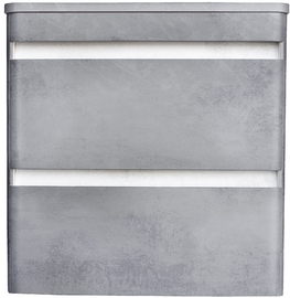 Тумба с раковиной Style Line El Fante Атлантика 80 Люкс, бетон темный, 2 ящика, со столешницей МДФ, Plus - фото, отзывы, цена