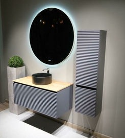 Пенал Jorno Cossety 124, подвесной, антрацит - фото, отзывы, цена