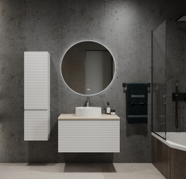 Пенал Jorno Cossety 124, подвесной, белый - фото, отзывы, цена