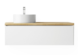 Тумба под раковину Jorno Solis new 120 подвесная, белая - фото, отзывы, цена