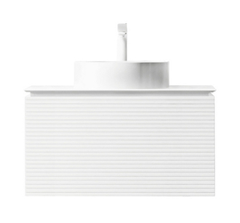 Тумба под раковину Jorno Stone 80 подвесная, белая - фото, отзывы, цена