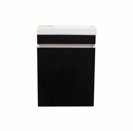 Тумба с раковиной Style Line Compact 40 Люкс черная - фото, отзывы, цена