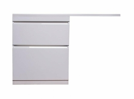 Тумба с раковиной Style Line Даллас 130 L Люкс Plus белая - фото, отзывы, цена