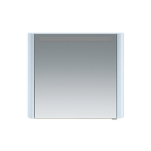 Зеркальный шкаф AM.PM Sensation, левый, 80см, с подсветкой, светло-голубой глянец, M30MCL0801BG - фото, отзывы, цена