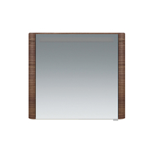 Зеркальный шкаф AM.PM Sensation, левый, 80см, с подсветкой, текстурированный орех, M30MCL0801NF - фото, отзывы, цена