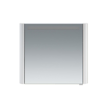 Зеркальный шкаф AM.PM Sensation, левый, 80см, с подсветкой, белый глянец, M30MCL0801WG - фото, отзывы, цена