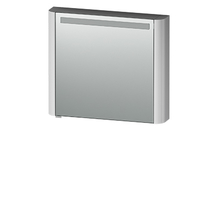 Зеркальный шкаф AM.PM Sensation, правый, 80см, с подсветкой, серый шелк, глянец, M30MCR0801FG - фото, отзывы, цена