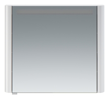 Зеркальный шкаф AM.PM Sensation, правый,80см, с подсветкой, белый глянец, M30MCR0801WG - фото, отзывы, цена