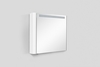 Зеркальный шкаф AM.PM Sensation, правый,80см, с подсветкой, белый глянец, M30MCR0801WG - фото, отзывы, цена