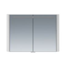 Зеркальный шкаф AM.PM Sensation, 100см, с подсветкой, серый шелк, глянец, M30MCX1001FG - фото, отзывы, цена