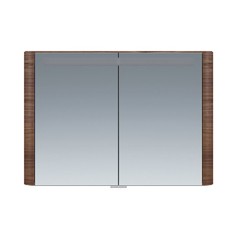 Зеркальный шкаф AM.PM Sensation, 100см, с подсветкой, текстурированный орех, M30MCX1001NF - фото, отзывы, цена