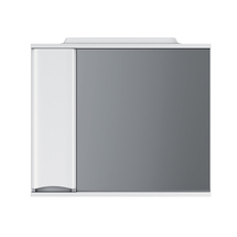 Зеркальный шкаф AM.PM Like, 80см, с подсветкой, левый, белый глянец, M80MPL0801WG - фото, отзывы, цена